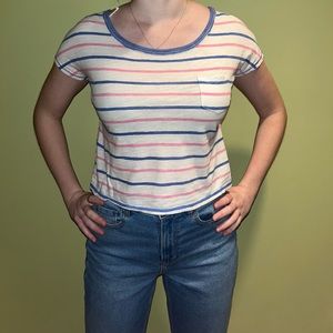 Aerie striped crop top